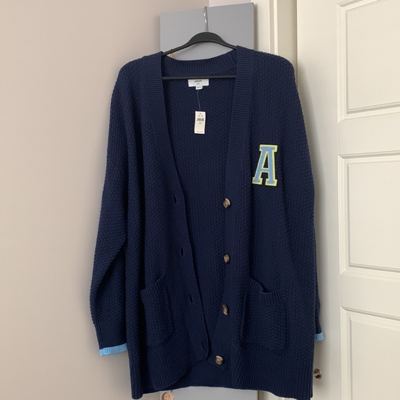 Aerie’s Navy oversized cardigan - Picture 3 of 6